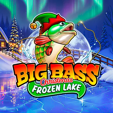 big bass christmas frozen lake